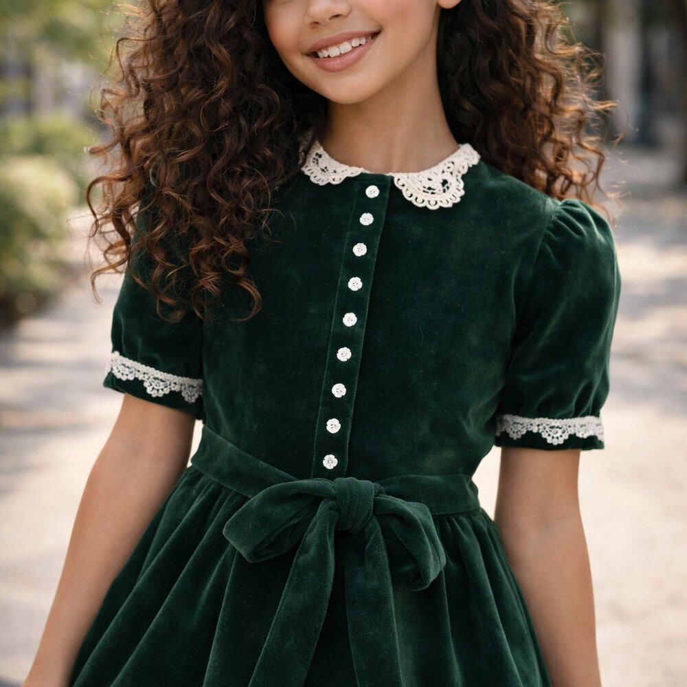 Vintage Pleasant Co Molly Dress Like Your Doll Velvet Girls 12 HTF